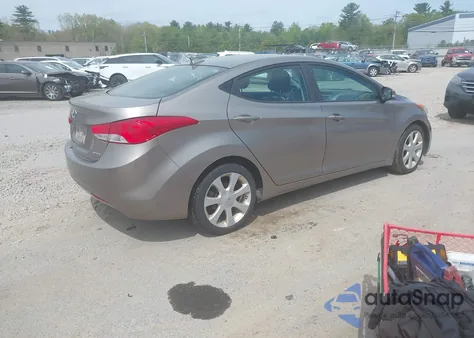 2013 Hyundai Elantra Limited from USA, damaged, VIN 5NPDH4AE6DH452457